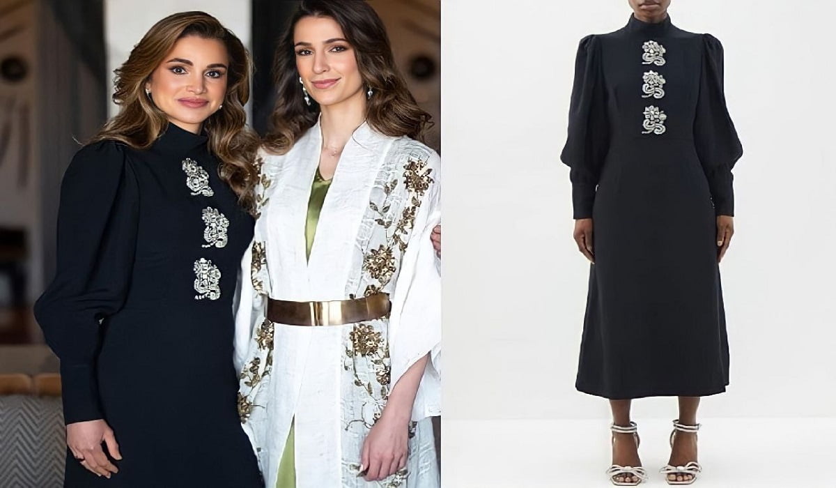 كم سعر فستان الملكة رانيا في حفل خطوبة نجلها ولي العهد الأردني