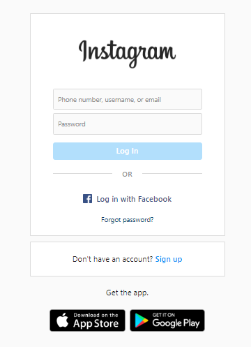 تسجيل دخول انستقرام من قوقل Login Instagram