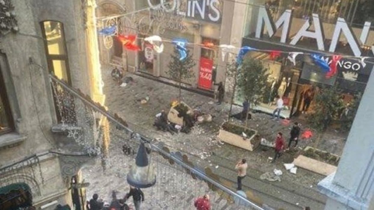 فيديو لحظة تفجير شارع الاستقلال في اسطنبول